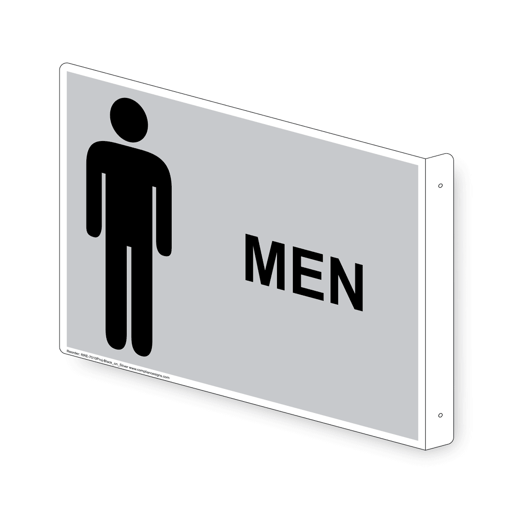 Men Black on Silver Sign RRE-7010Proj-BLKonSLVR Mens / Boys