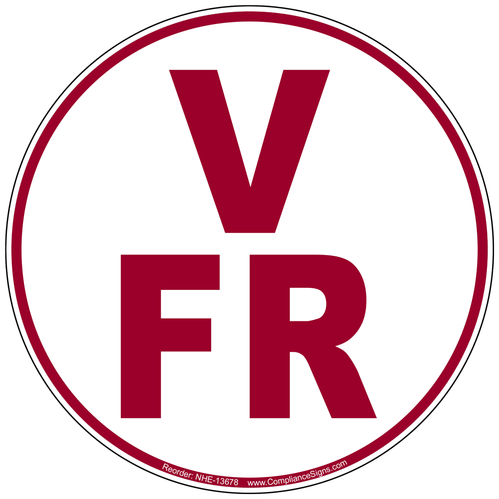 V-FR Floor And Roof Truss Identification Sign