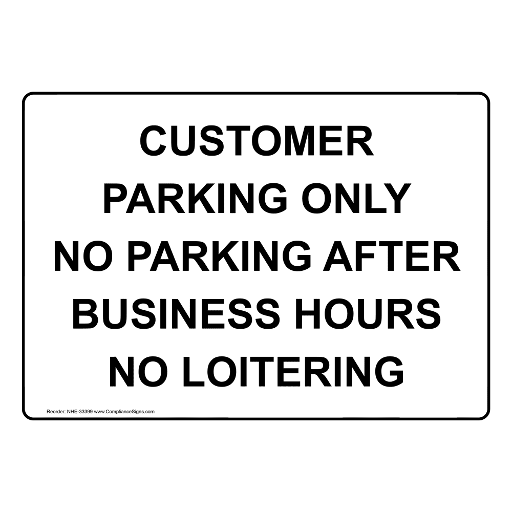 SE086 CUSTOMER PARKING ONLY 45 MINS MAX CLAMPING WILL APPLY SIGN SHOP OFFICE 