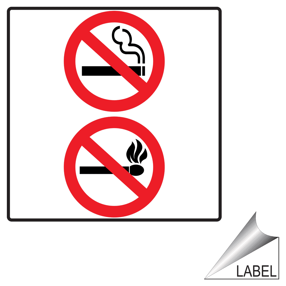 Safety Signs & Labels - SAFETY SIGNAGE - PROHIBITION No Smoking On