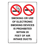 Portrait Smoking Or Use Of Electronic Sign With Symbol NHEP-39053
