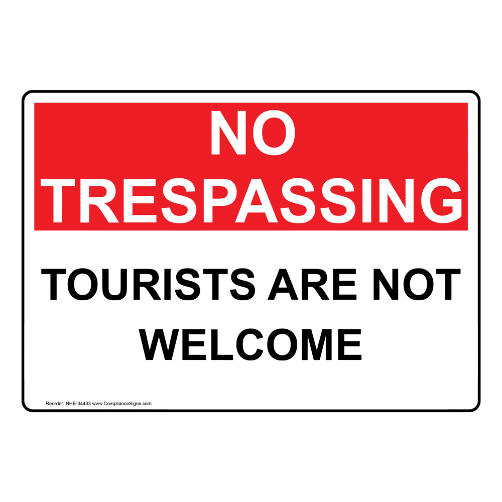 tourist no entry