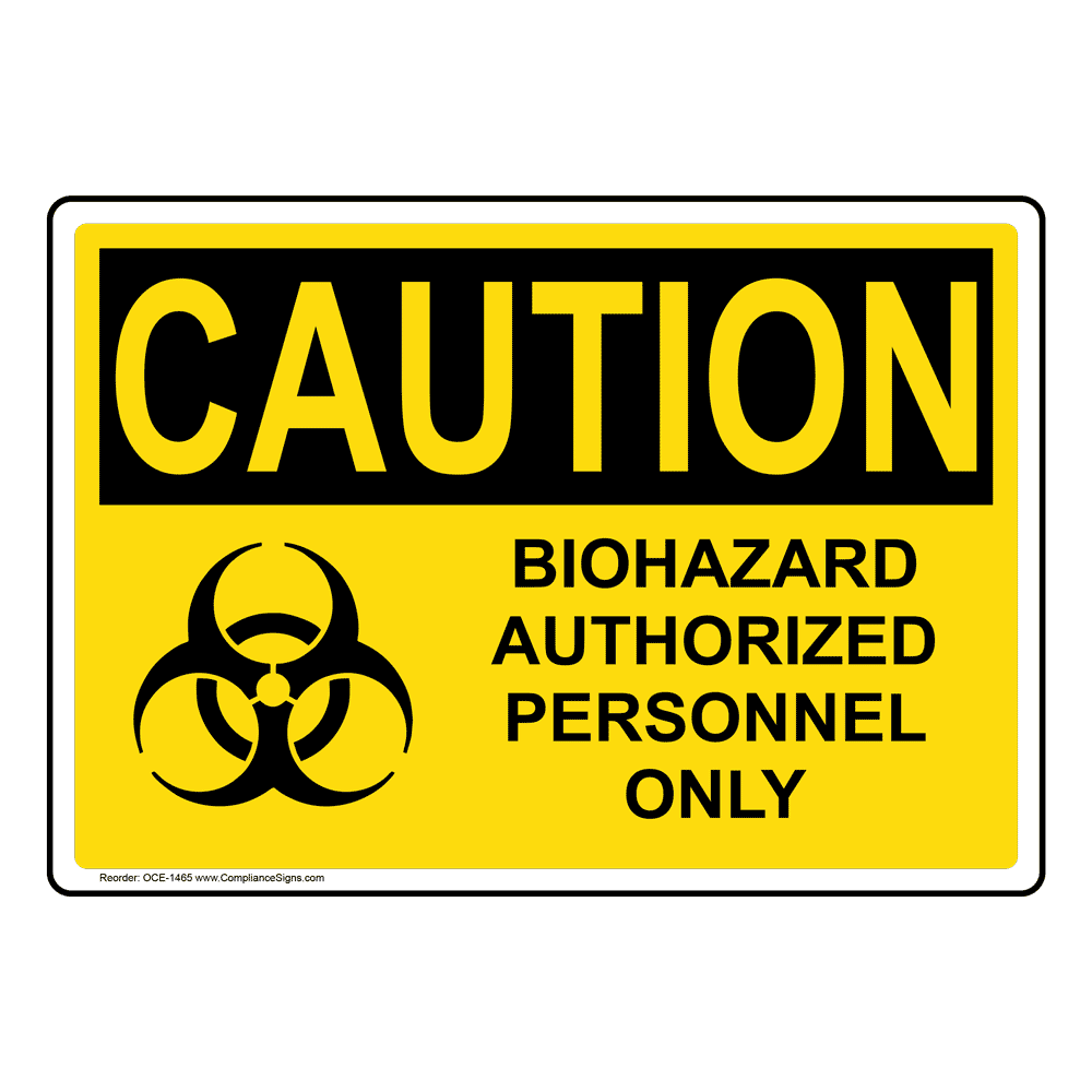 Authorized Personnel Only Made in the USA OSHA Caution Sign 