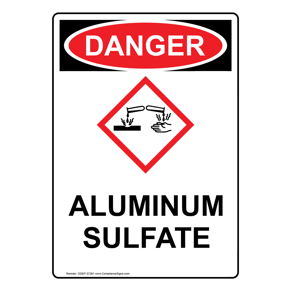 Danger: Acid Sign - OSHA, 14 x 10 Vinyl Permanent Adhesive (.0034)