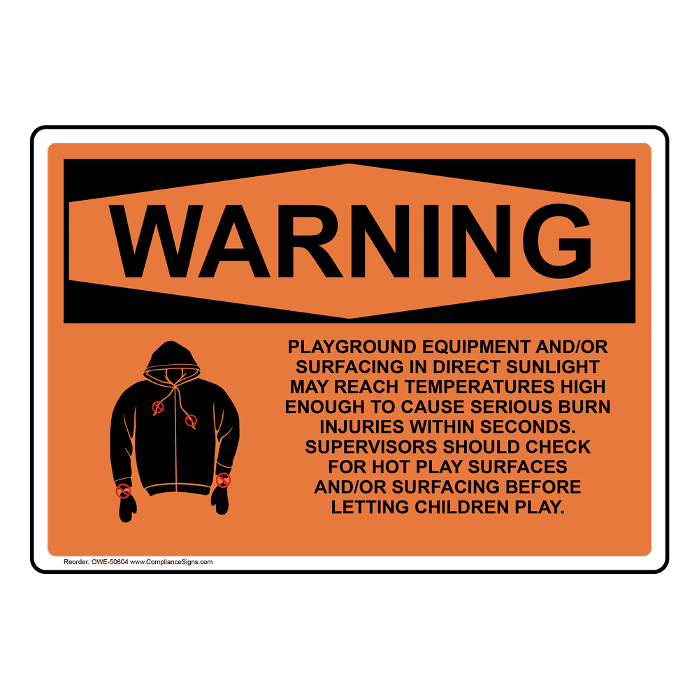 thumbnail image 2 of Vertical Playground Rules 1. Use Playground Sign - OSHA NOTICE 2 of 12