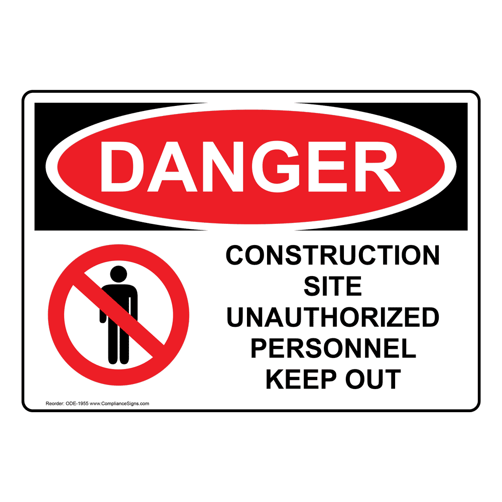 Warehouse & Shop Area Protect Your Business Aluminum Sign Construction Site  Made in The USA OSHA Notice Sign Private Trail No Trespassing 