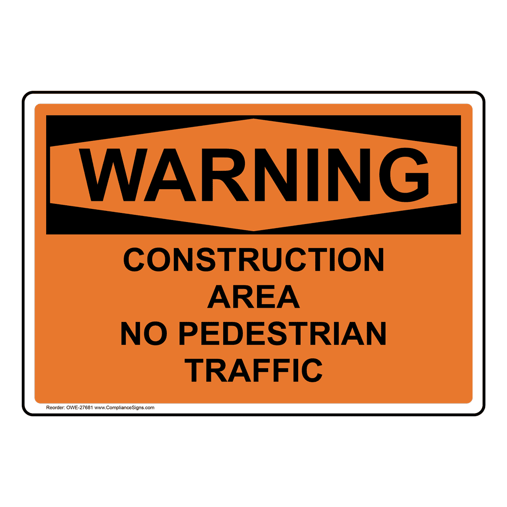 Construction Personnel Only Warning Care Safety Alert Notice Aluminum Metal Sign