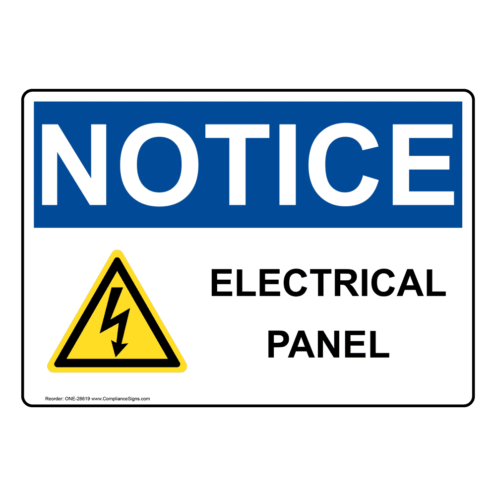 Vinyl Label Decal Construction Site Protect Your Business  Made in The USA OSHA Notice Sign Electrical Panels Inside Sign with Symbol 