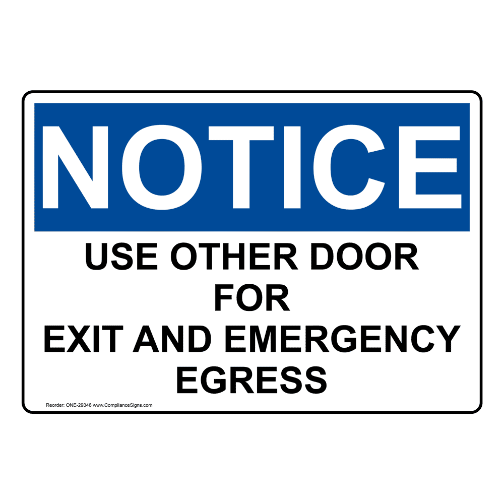 Cal Osha Exit Sign Requirements