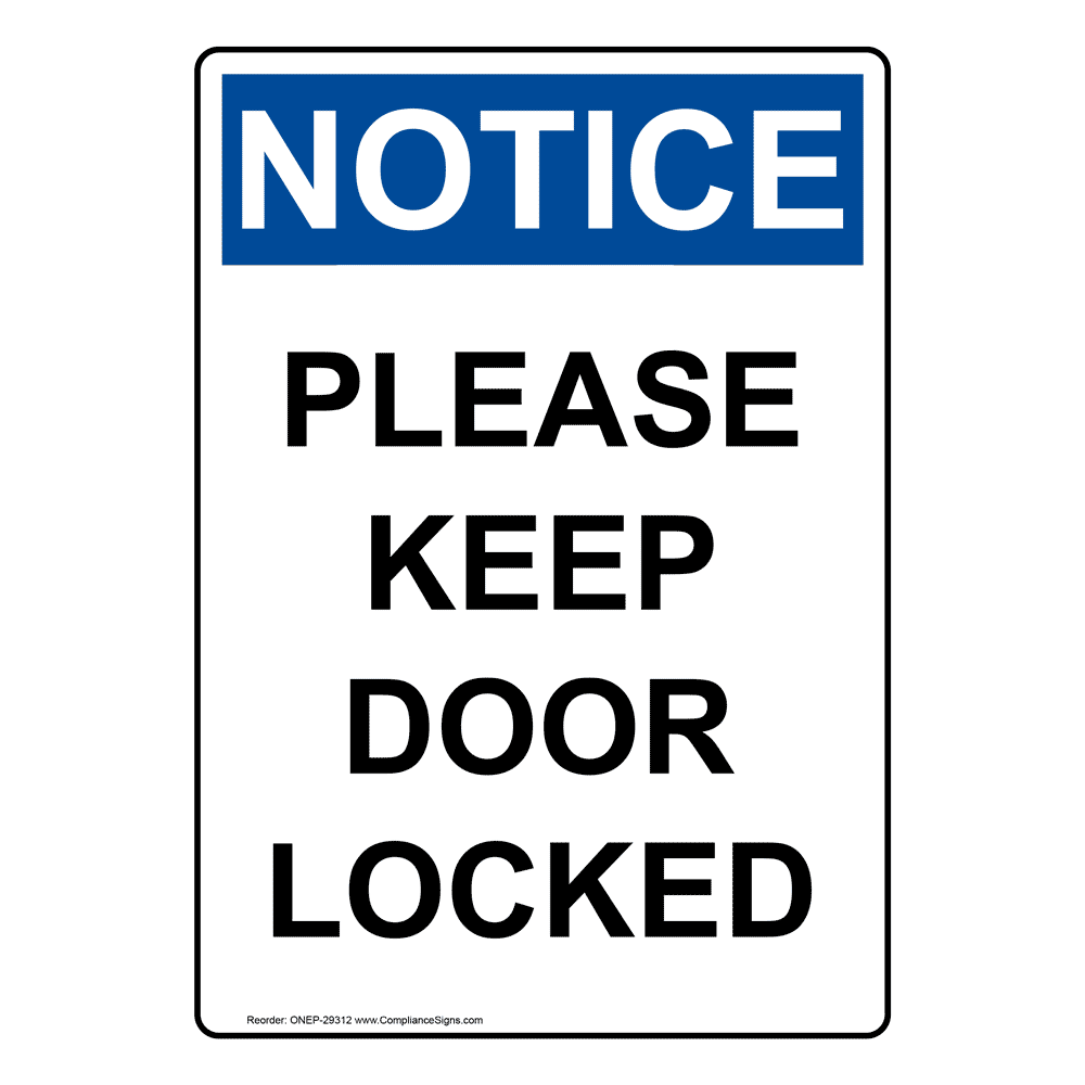 Please Lock the Door 
