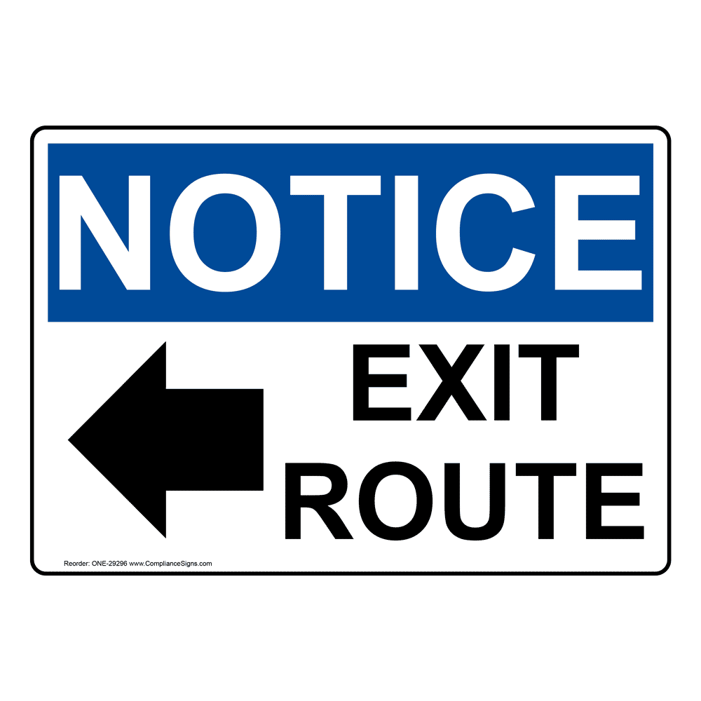 osha exit sign