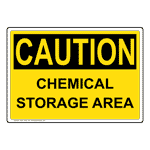 OSHA Chemical Storage Area Sign OCE-31644