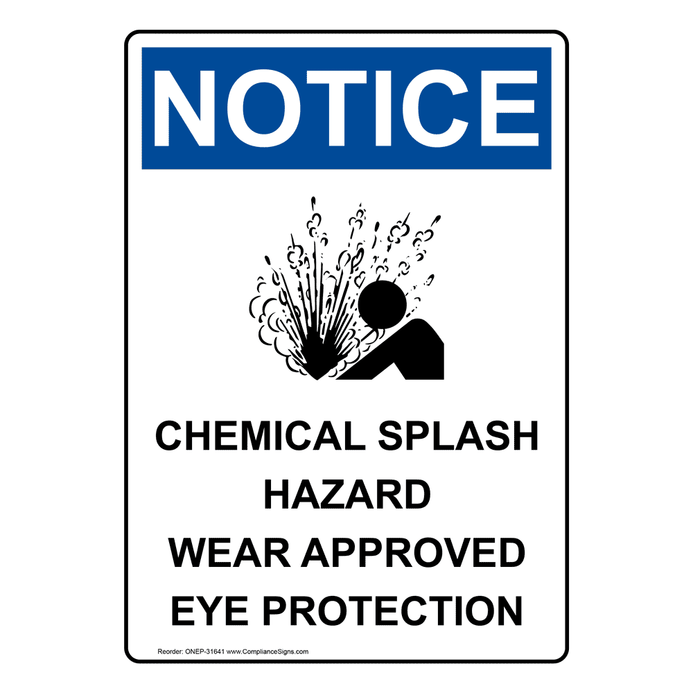 splash hazard eye protection