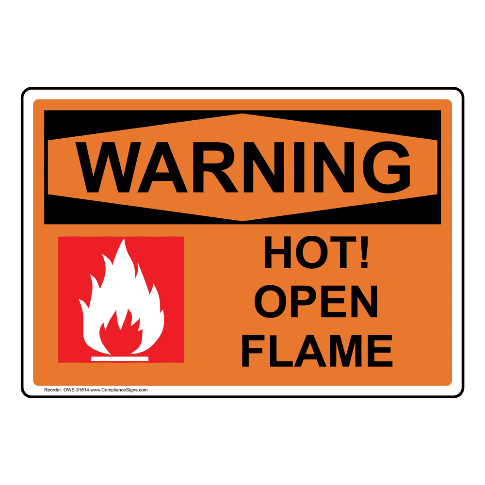 open flame alert symbol