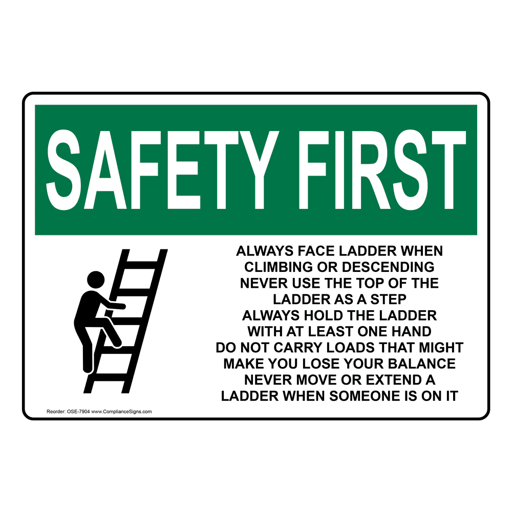 Always options. Safety first. Сейфити лейбл. OSHA-e13. Scaffolding Safety signs.