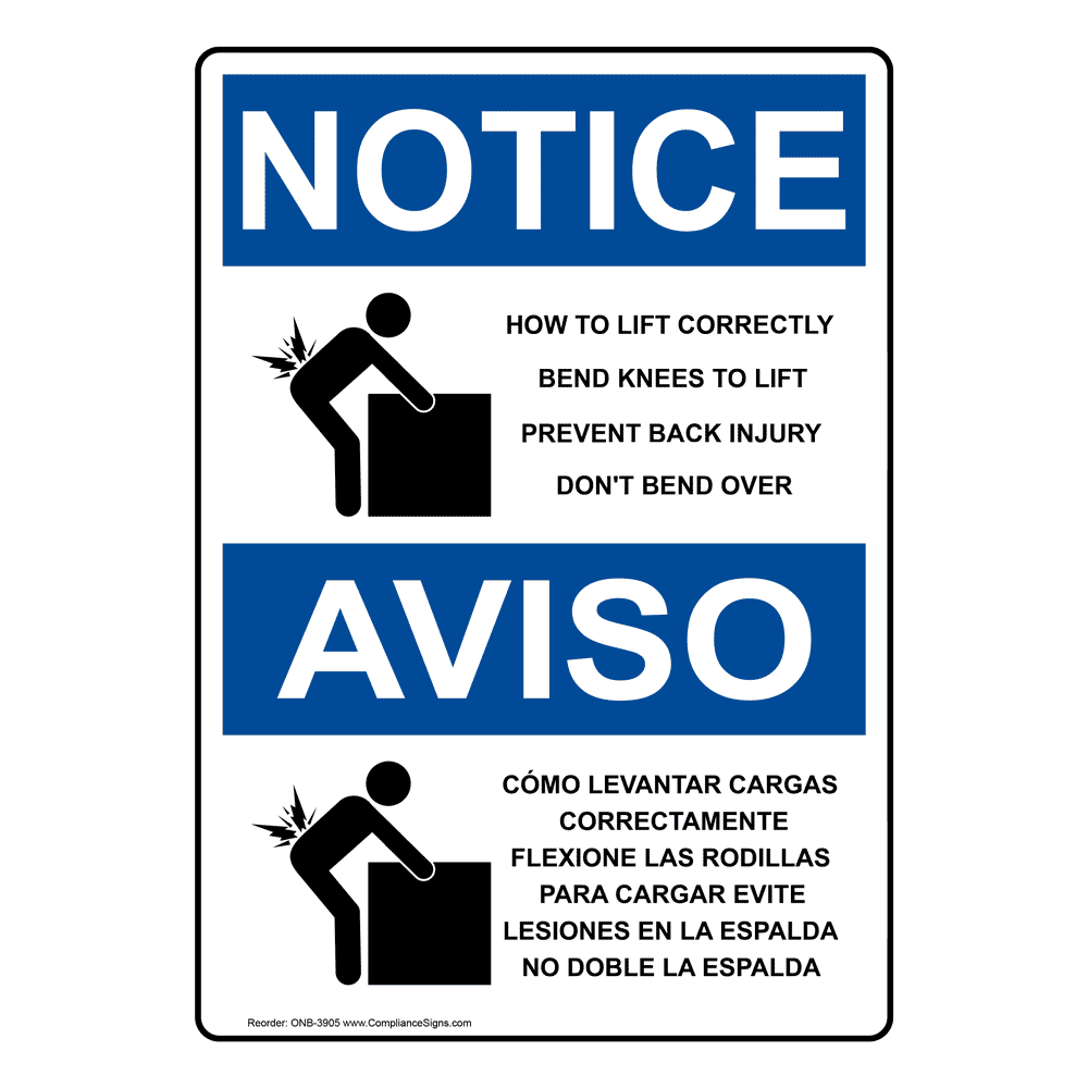 vertical-how-to-lift-prevent-back-injury-bilingual-sign-osha-notice