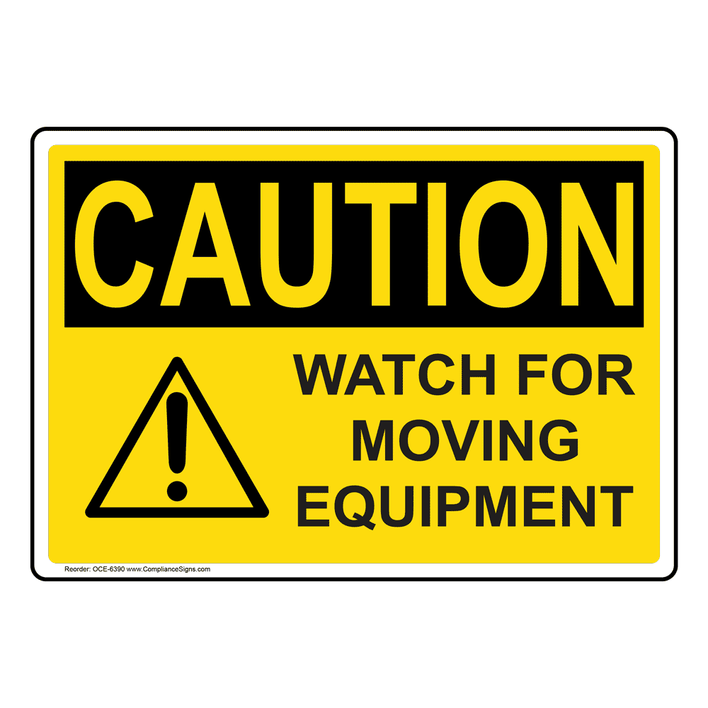 Caution Sign - Finger - Hand Hazard Sign - OSHA