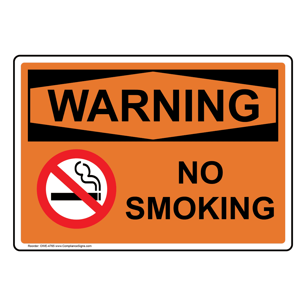 Rigid Plastic 14 Length x 10 Height Black/Blue on White NO SMOKING NO EATING NO DRINKING IN THIS AREA NMC N12RB OSHA Sign Legend NOTICE 