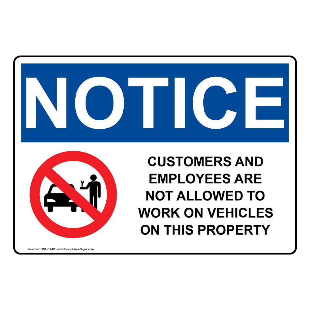 10 x 14 Aluminum Notice Loading Area No Parking Sign By SmartSign 