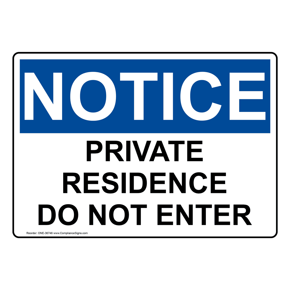  Made in The USA Protect Your Business Decal Private Residence Do Not Enter Warehouse OSHA Notice Sign Construction Site 