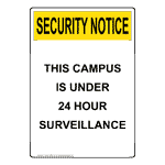 Portrait OSHA Campus Surveillance Sign OUEP-38943