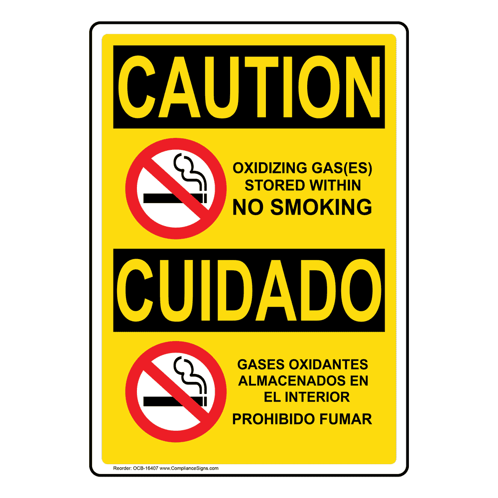 Prohibido Fumar No Smoking Spanish Sign 