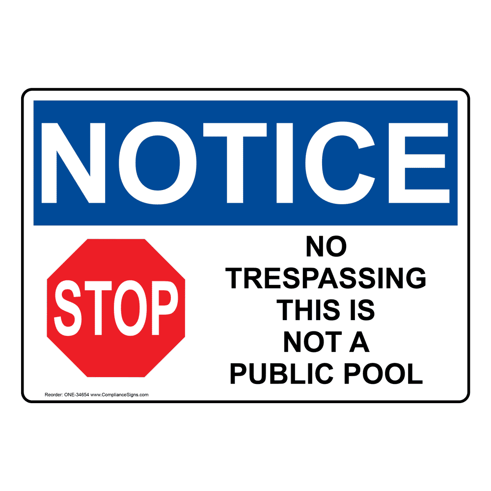 No Rough Play Print Black Red White Poster Picture Symbol Attention Pool Swimming Public Notice Sign 