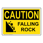 OSHA CAUTION Falling Rock Sign OCE-9494 Recreation