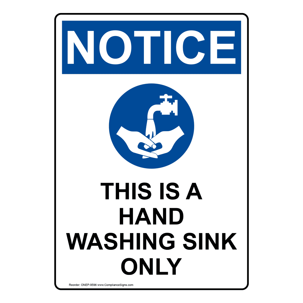 hand wash sign