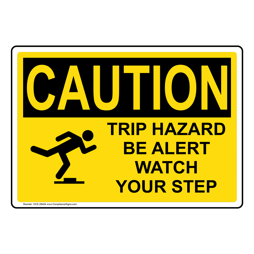 single step trip hazard