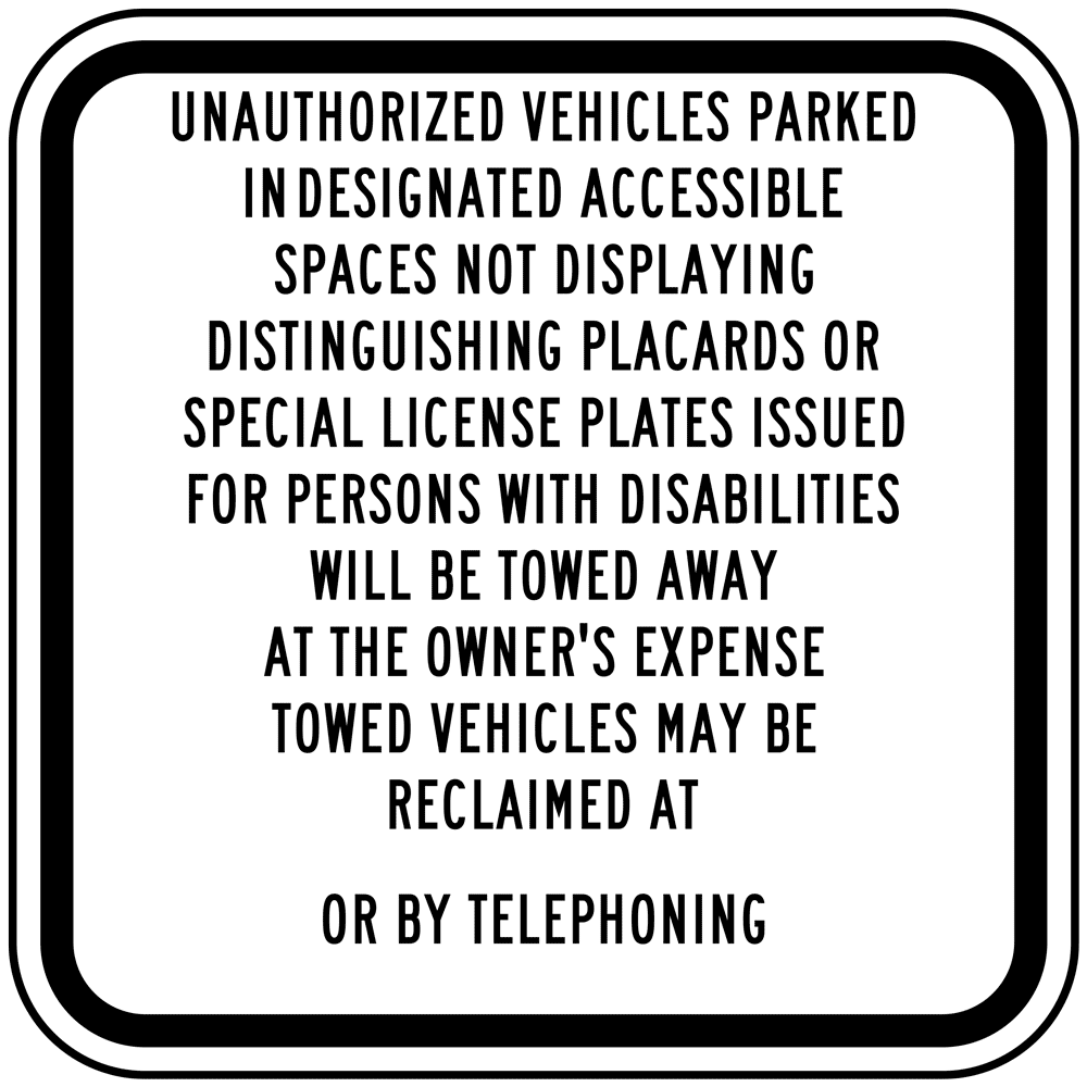 Reserved Parking For Founders Unauthorized Vehicle Towed  8" x 12" Sign 