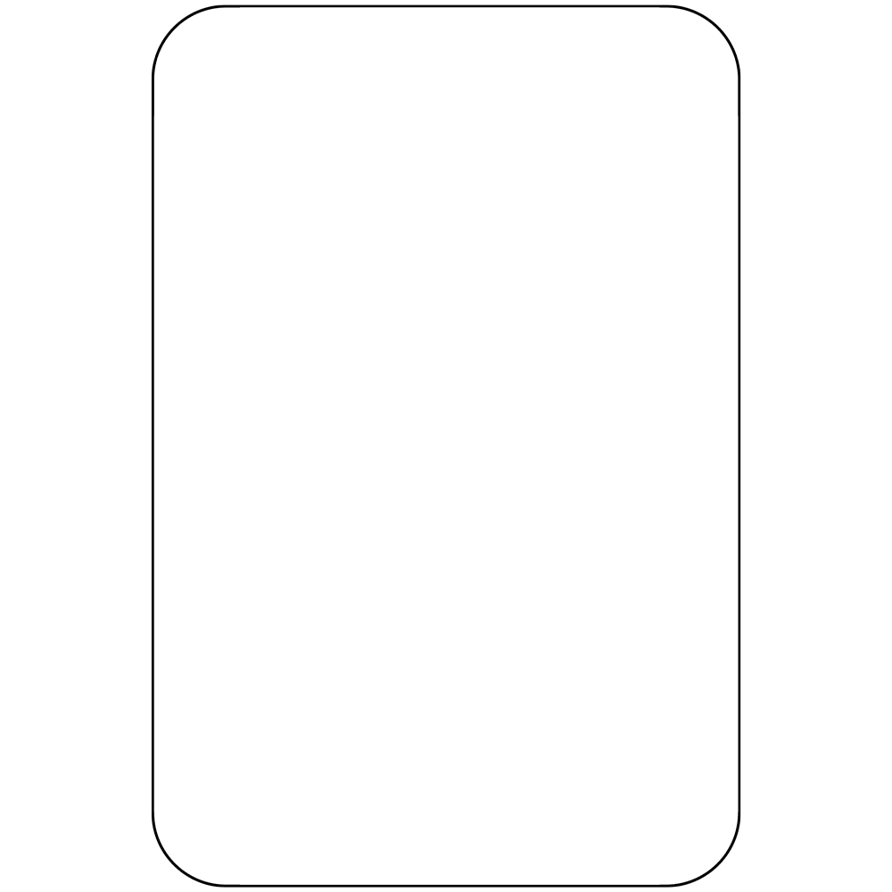 Vertical Sign - Blank - White Blank Write-On Sign