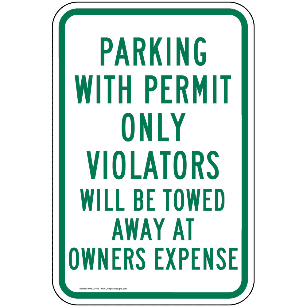 permit-parking-only-vertical-sign-white-reflective