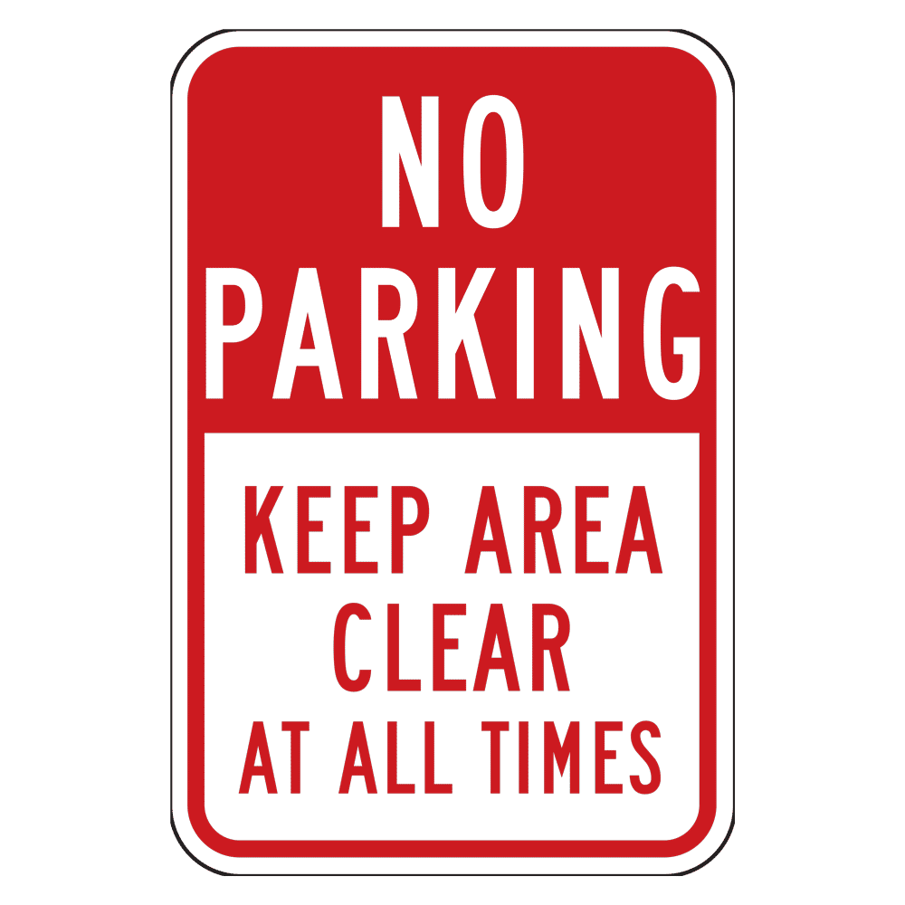 No Parking Keep Driveway Clear Sign Plastic Sign or Sticker MISC42 