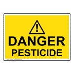 Danger Pesticide Sign NHE-27299 Hazmat Pesticide