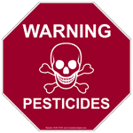 Warning Pesticides Sign NHE-27307 Hazmat Pesticide