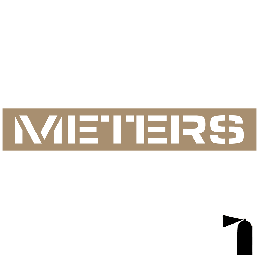 Meters Stencil NHE15390 Pool Depth Stencils