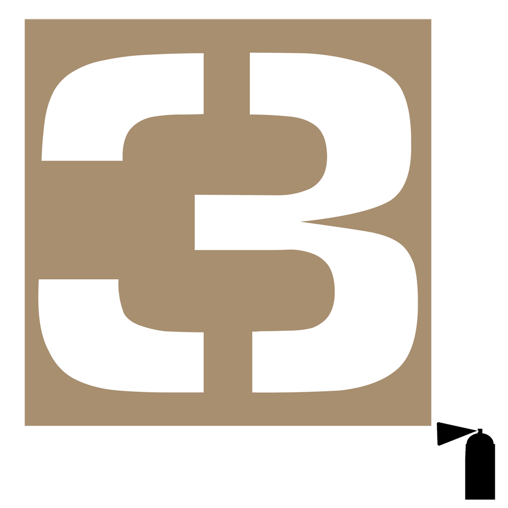 Number 3 Stencil NHE15399 Pool Depth Stencils