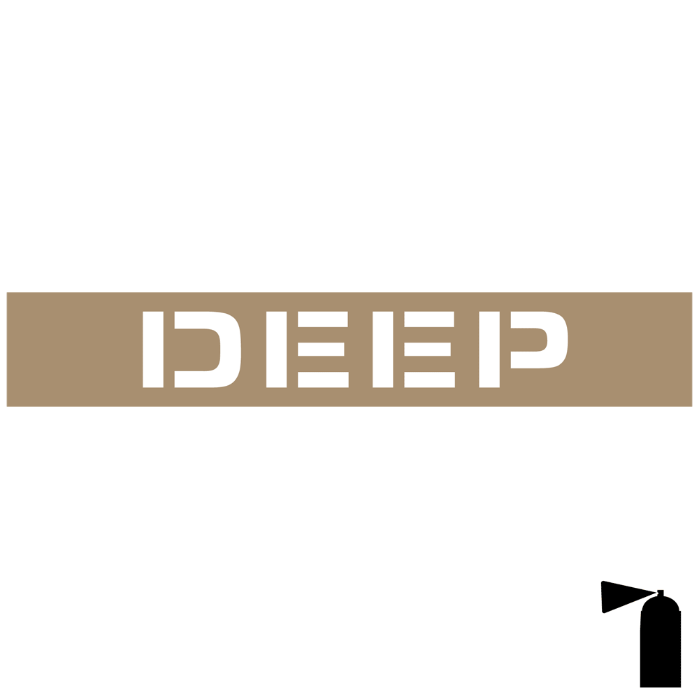 Deep Stencil NHE 17893 Pool Depth Stencils