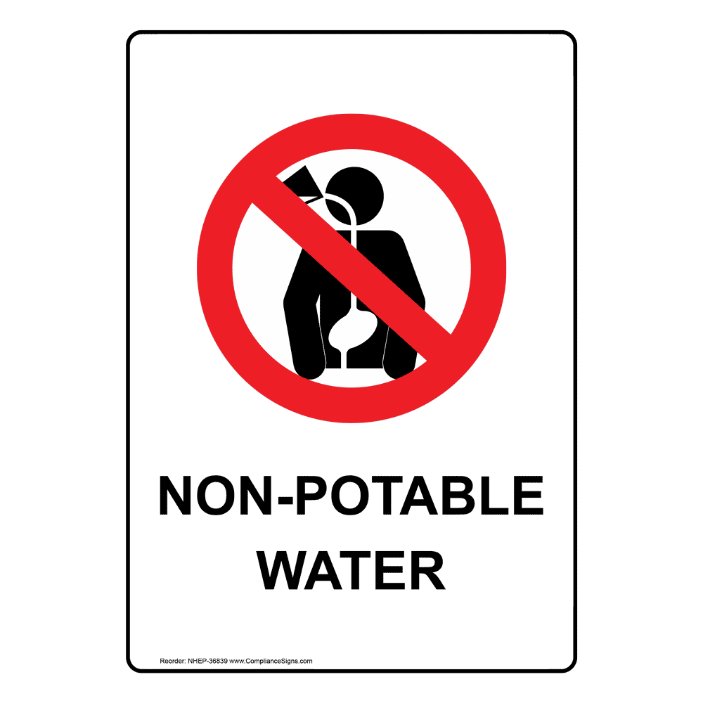 vertical-white-non-potable-water-sign-or-label-symbol