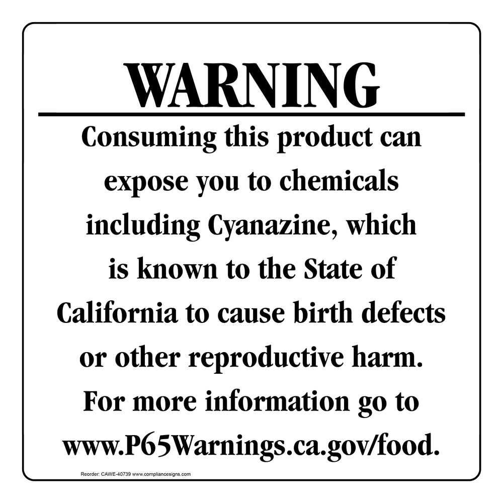 2-aminofluorene-consumer-product-warning-sign-ca-prop-65-us-made