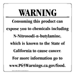 California Prop 65 Food Warning Sign CAWE-41068