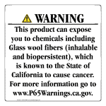 California Prop 65 Consumer Product Warning Sign CAWE-42604