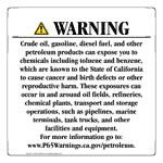 California Prop 65 Chemical Warning Sign CAWE-43039