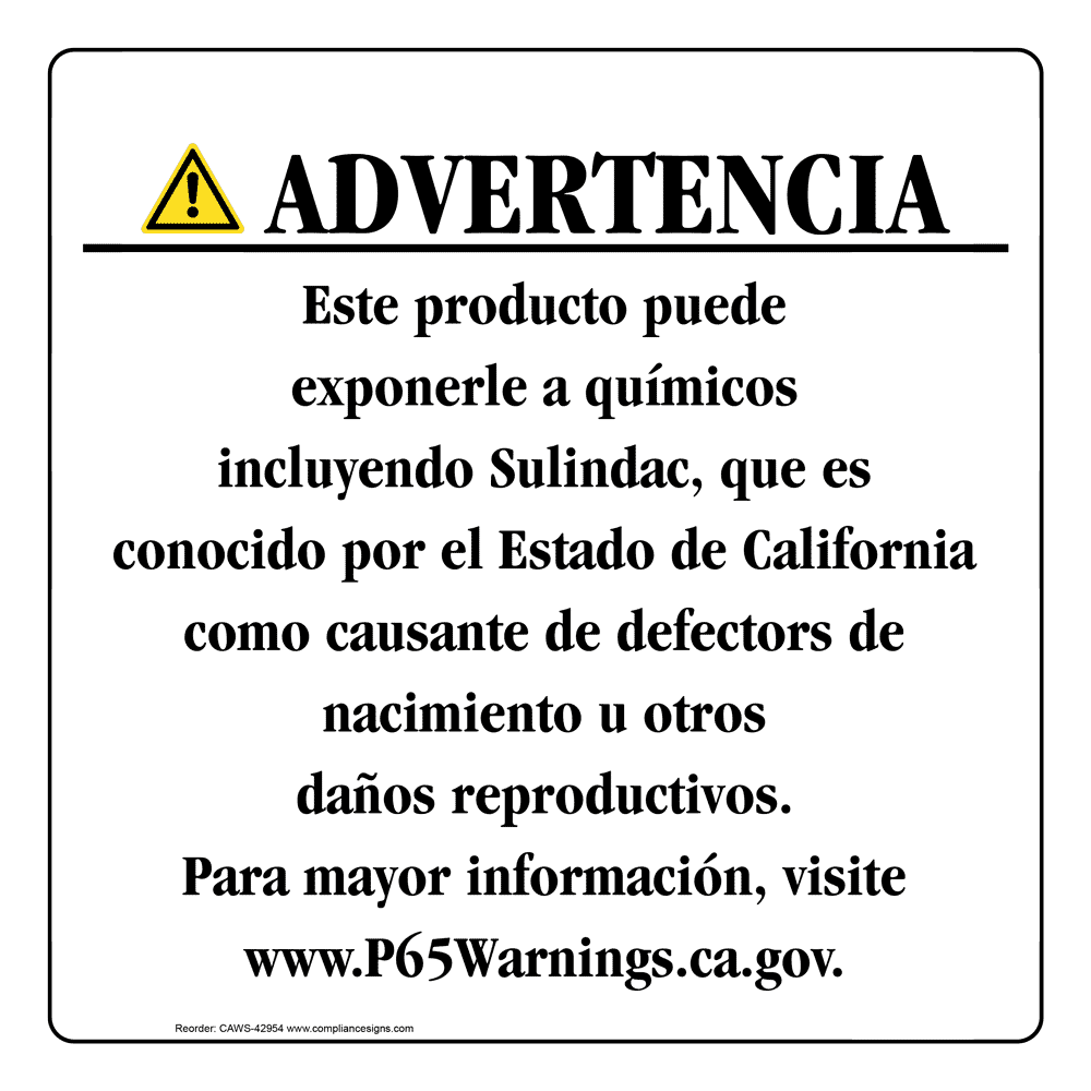 spanish-prop-65-product-warning-label-methylazoxymethanol