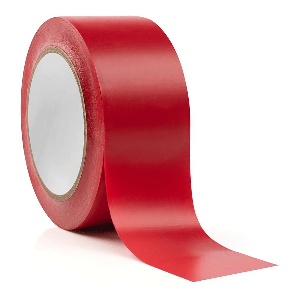 Red Floor Tape - 2 Inch - 3 Inch - Vinyl