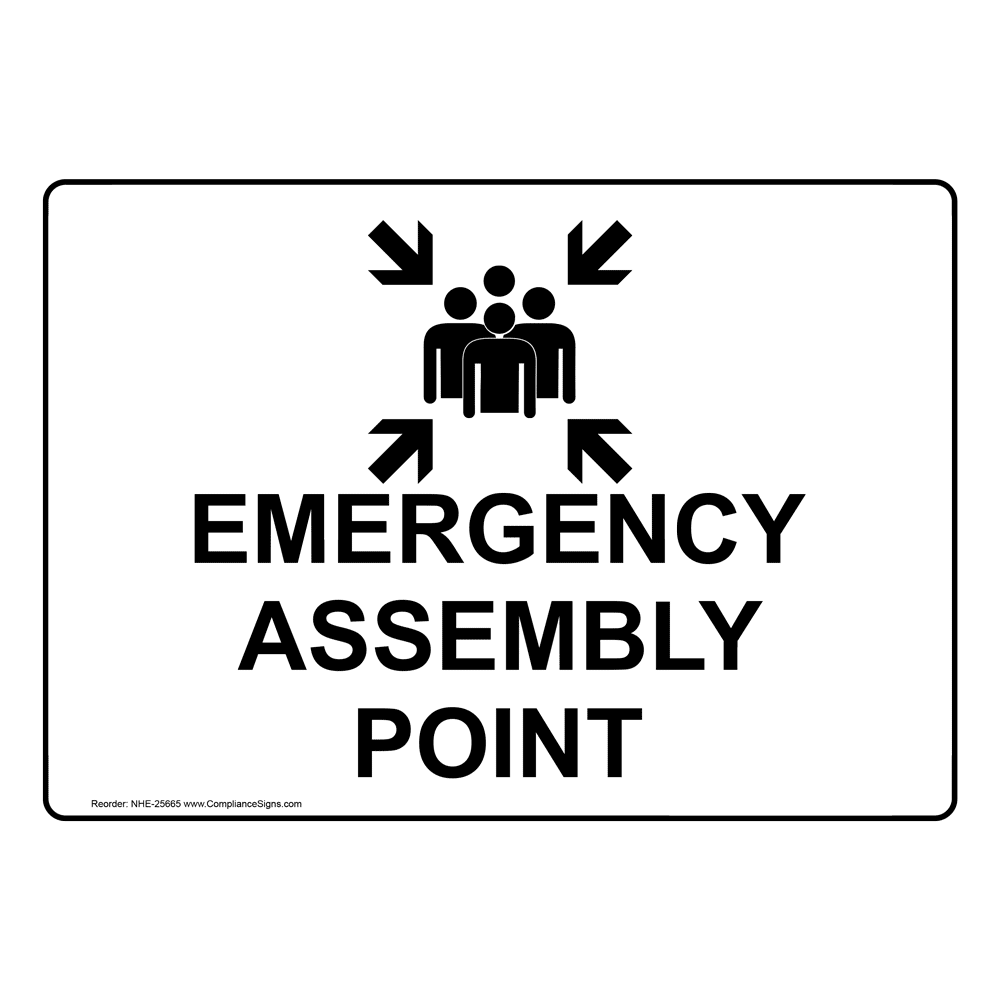 Emergency Response Muster Point Sign - Emergency Assembly Point