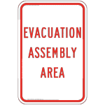 Evacuation Assembly Area Sign PKE-27449 Emergency Response