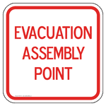 Evacuation Assembly Point Sign PKE-27770 Emergency Response