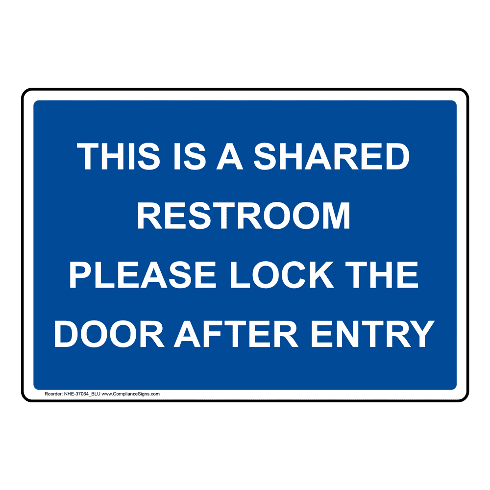 Please Lock The Door Sign - Aston Safety Signs